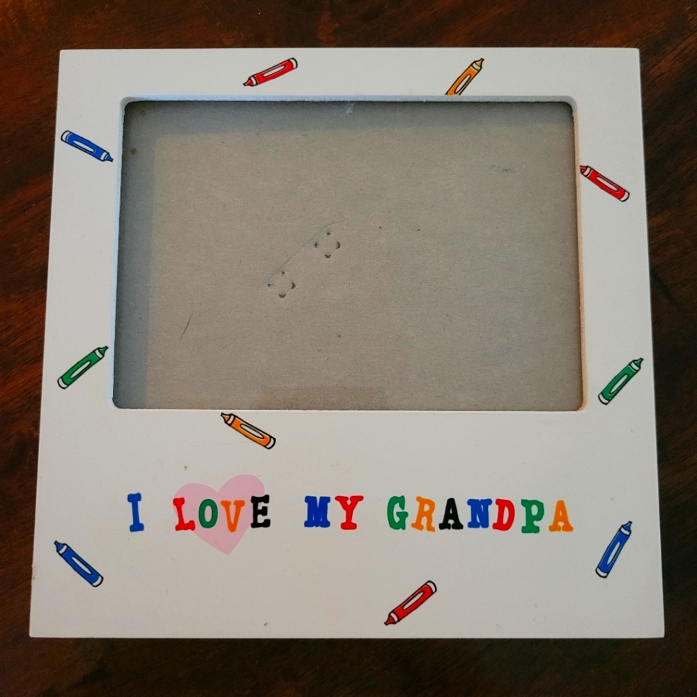 I love my grandpa crayons picture frame